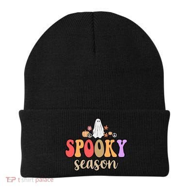 Spooky Season Floral Hippie Ghost Beanie