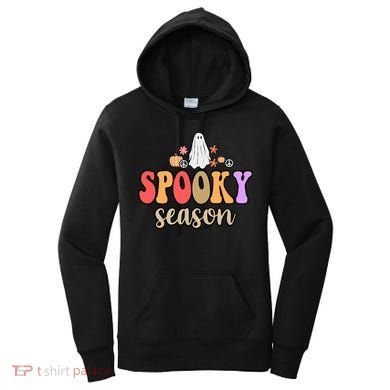 Spooky Season Floral Hippie Ghost Women's Hoodie