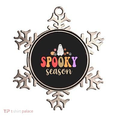 Spooky Season Floral Hippie Ghost Ornament