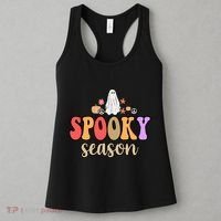 Spooky Season Floral Hippie Ghost Women's Tank Top thumb 3