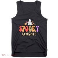 Spooky Season Floral Hippie Ghost Tank Top thumb 0