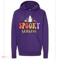 Spooky Season Floral Hippie Ghost Hoodie thumb 0