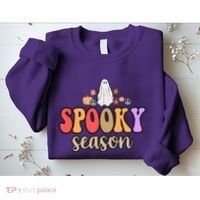 Spooky Season Floral Hippie Ghost Sweatshirt thumb 2