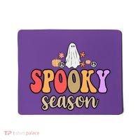 Spooky Season Floral Hippie Ghost Mousepad thumb 0