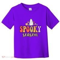 Spooky Season Floral Hippie Ghost Toddler T-Shirt thumb 0