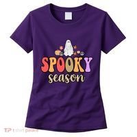 Spooky Season Floral Hippie Ghost Women's T-Shirt thumb 0
