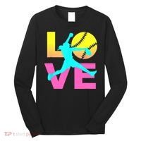 Softball Sport Love Hobby Long Sleeve Shirt thumb 0
