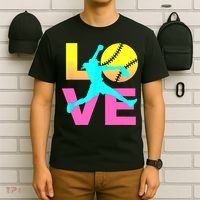 Softball Sport Love Hobby T-Shirt thumb 6