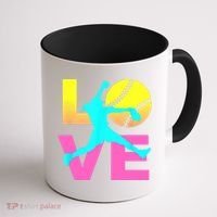 Softball Sport Love Hobby Coffee Mug thumb 1