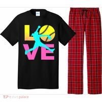 Softball Sport Love Hobby Pajama Set thumb 0