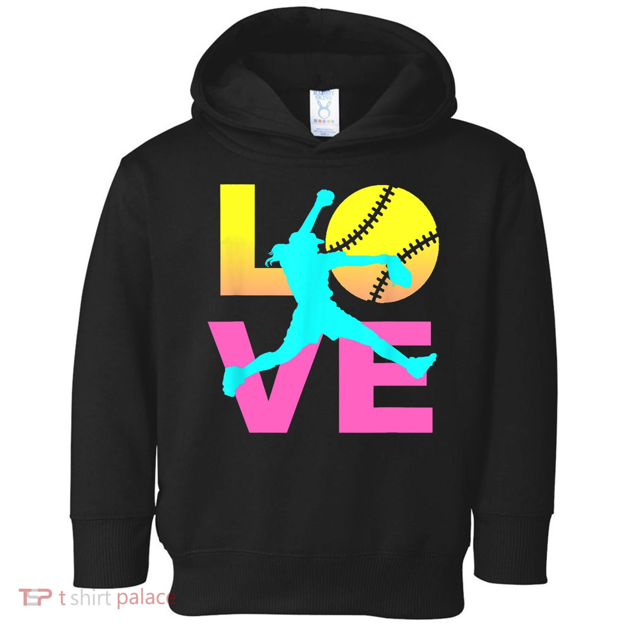 Softball Sport Love Hobby Toddler Hoodie