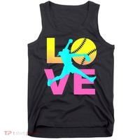 Softball Sport Love Hobby Tank Top thumb 0