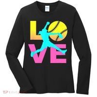 Softball Sport Love Hobby Women's Long Sleeve Shirt thumb 0