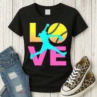 Softball Sport Love Hobby Women's T-Shirt thumb 3