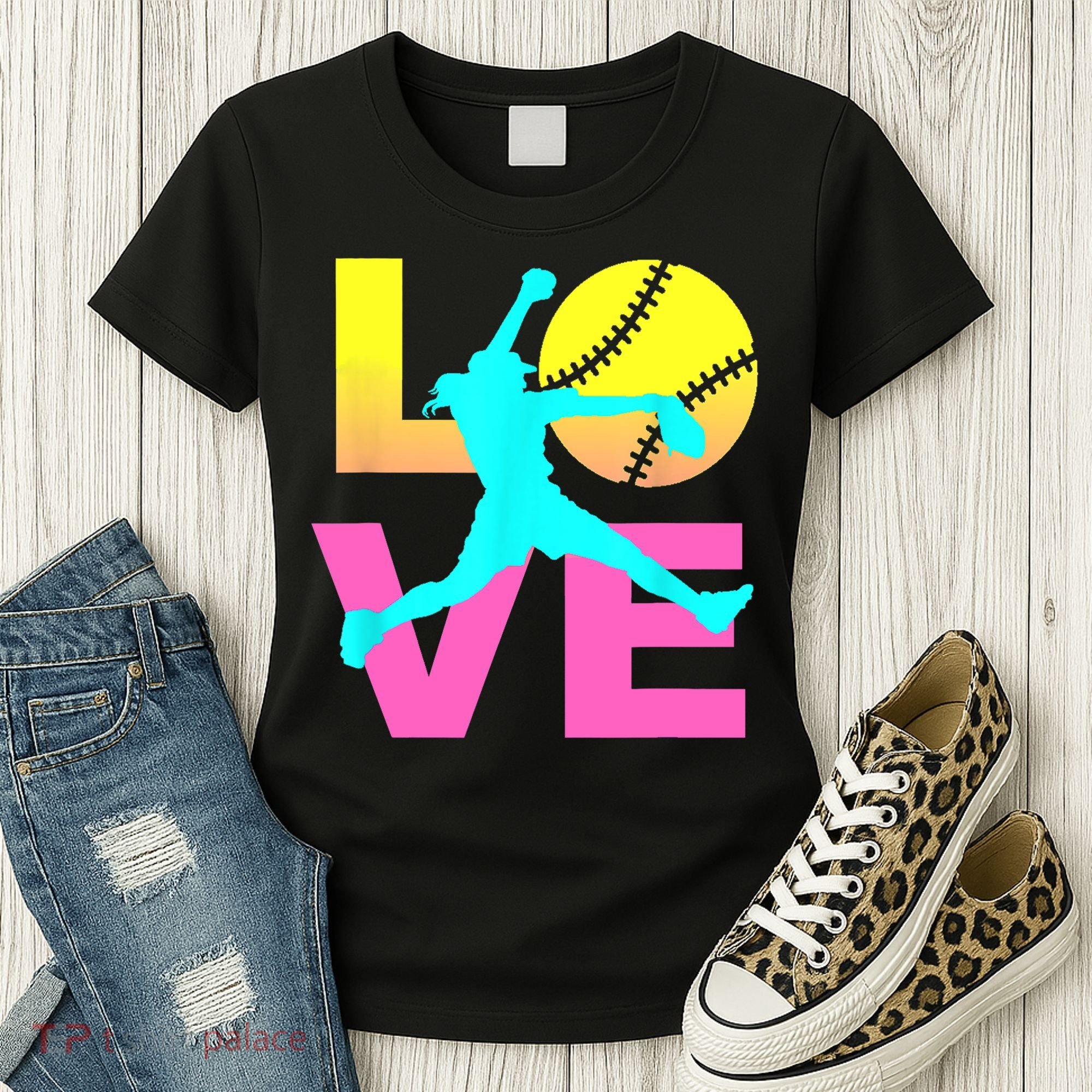 Softball Sport Love Hobby Women's T-Shirt