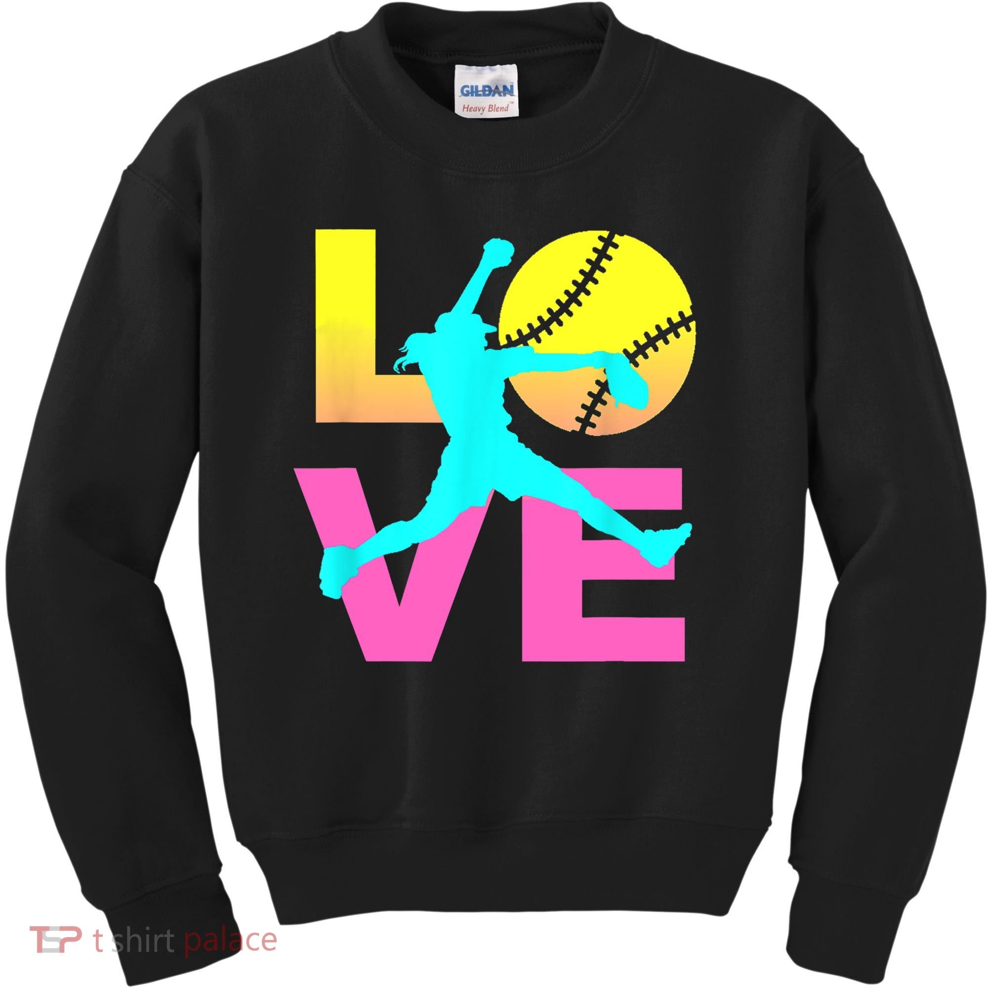 Softball Sport Love Hobby Kids Sweatshirt