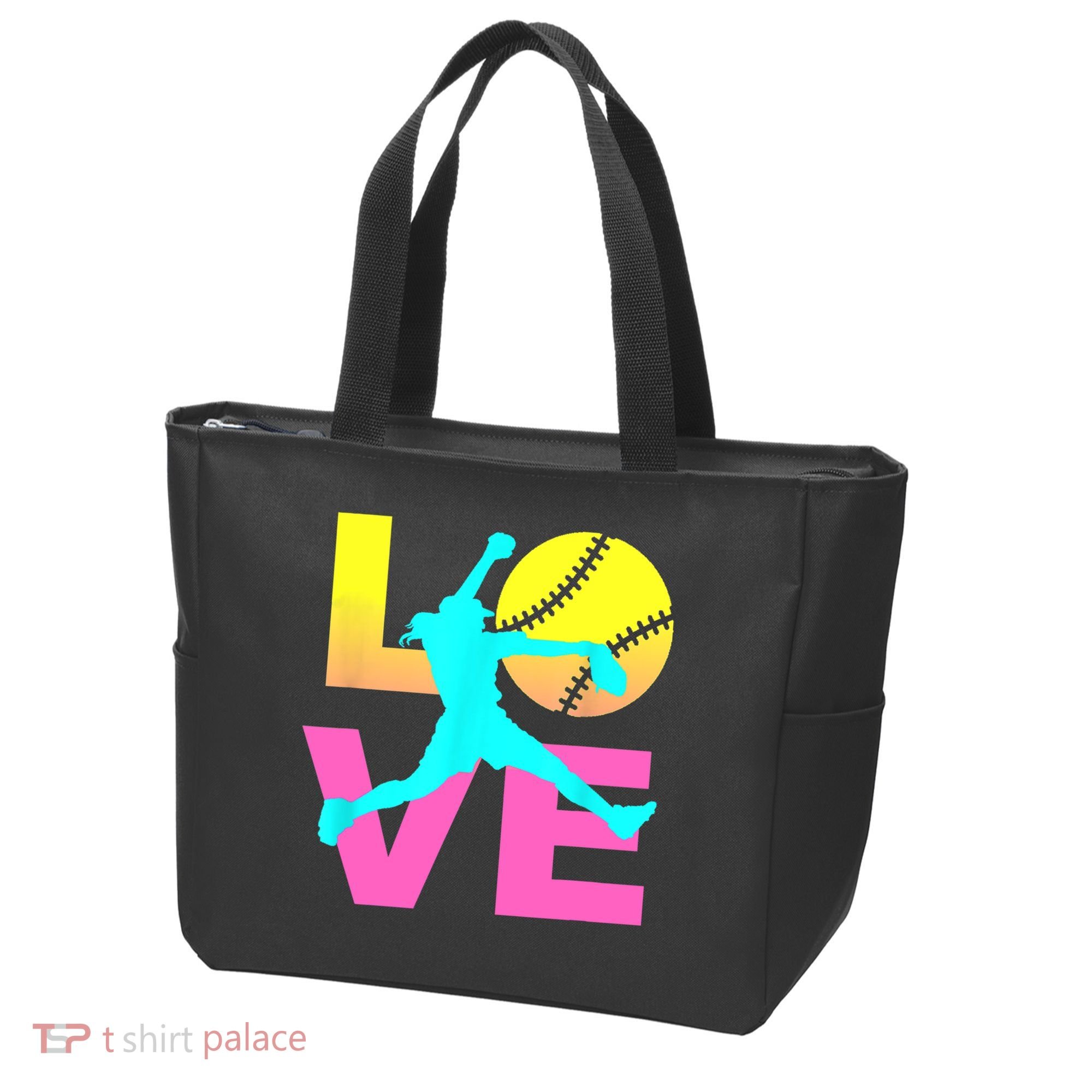 Softball Sport Love Hobby Tote Bag