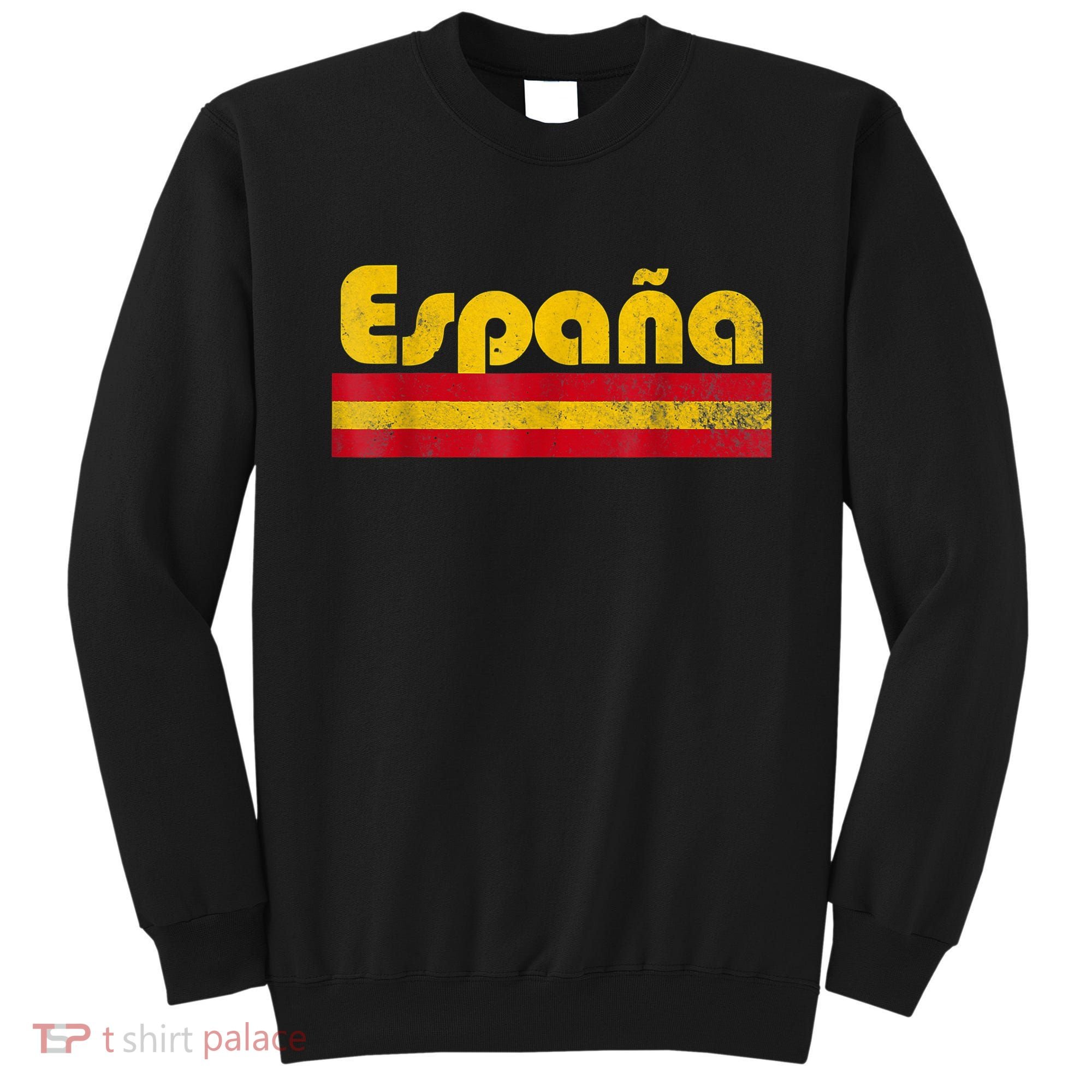 Spain Soccer Fans Jersey Spainish Flag Football Lovers Sweatshirt