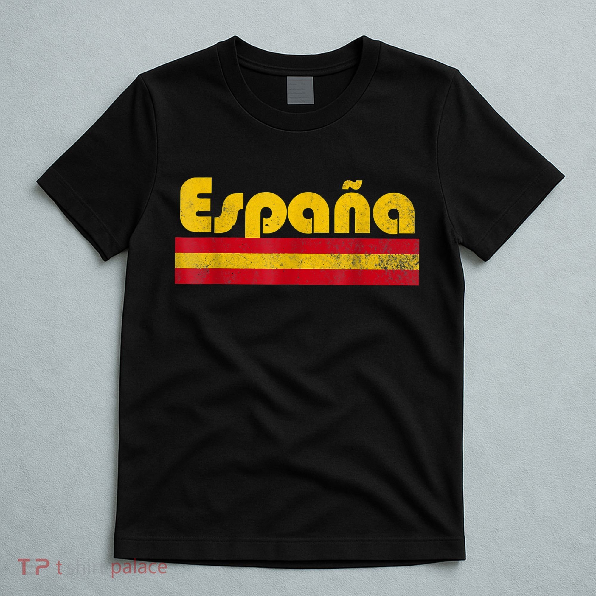 Spain Soccer Fans Jersey Spainish Flag Football Lovers T-Shirt