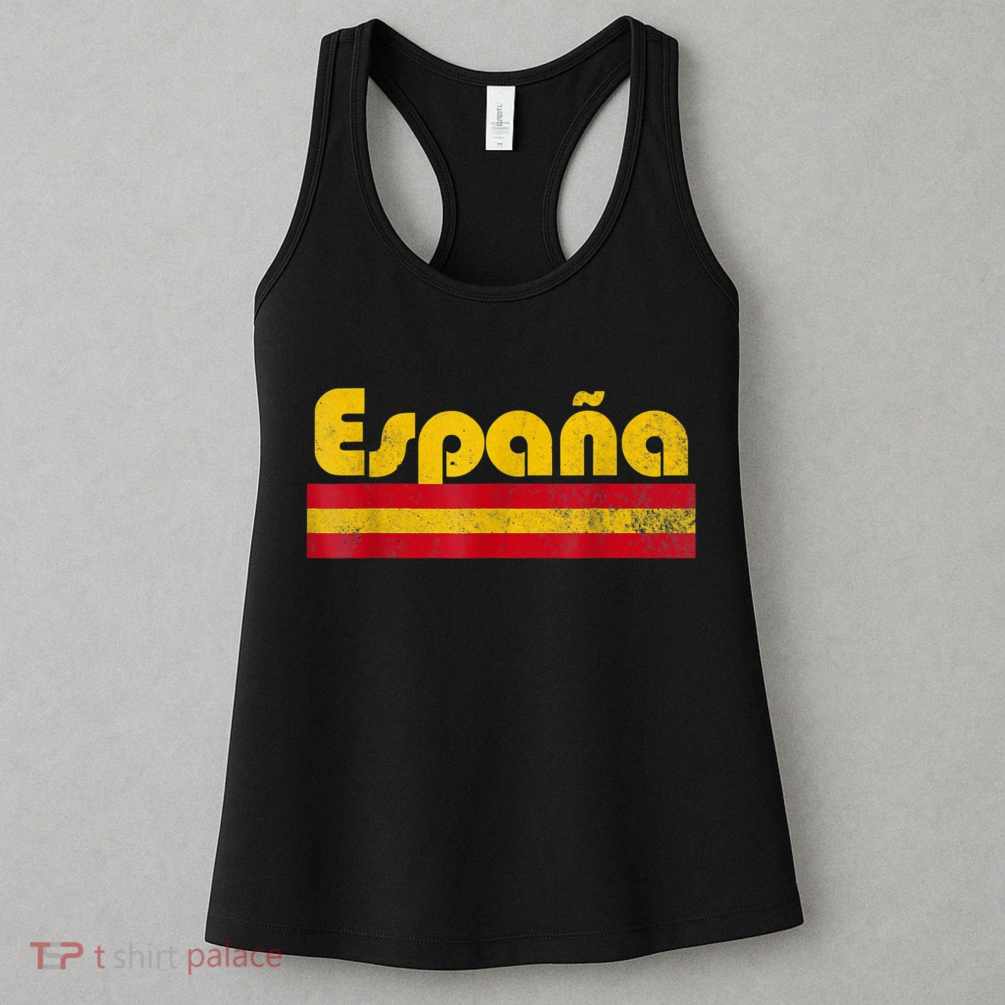 Spain Soccer Fans Jersey Spainish Flag Football Lovers Women's Tank Top