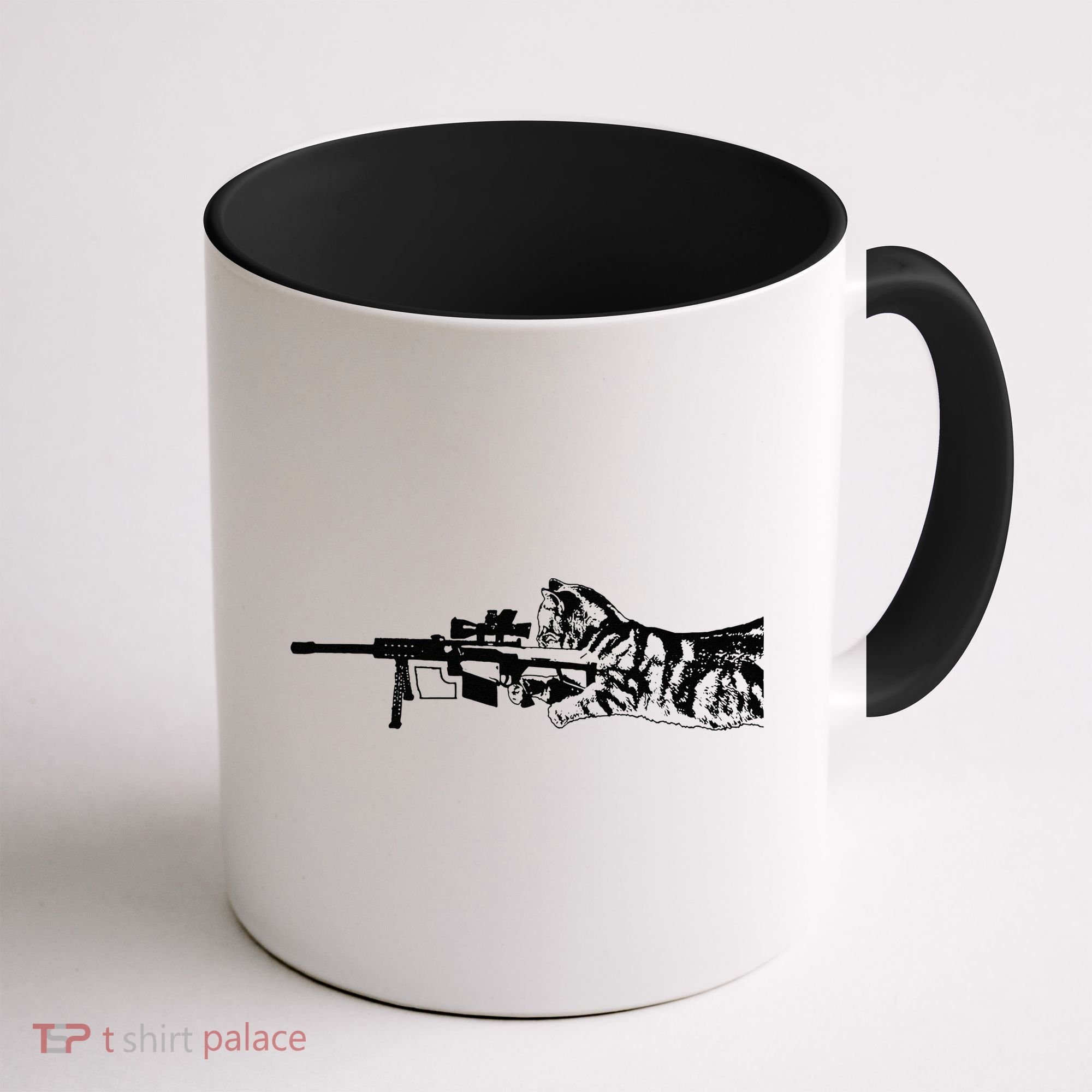 Scout Snipurr Funny Cat Sniper Coffee Mug