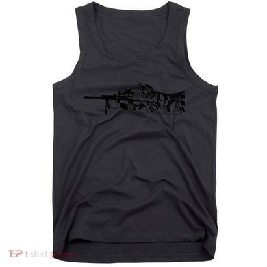 Scout Snipurr Funny Cat Sniper Tank Top