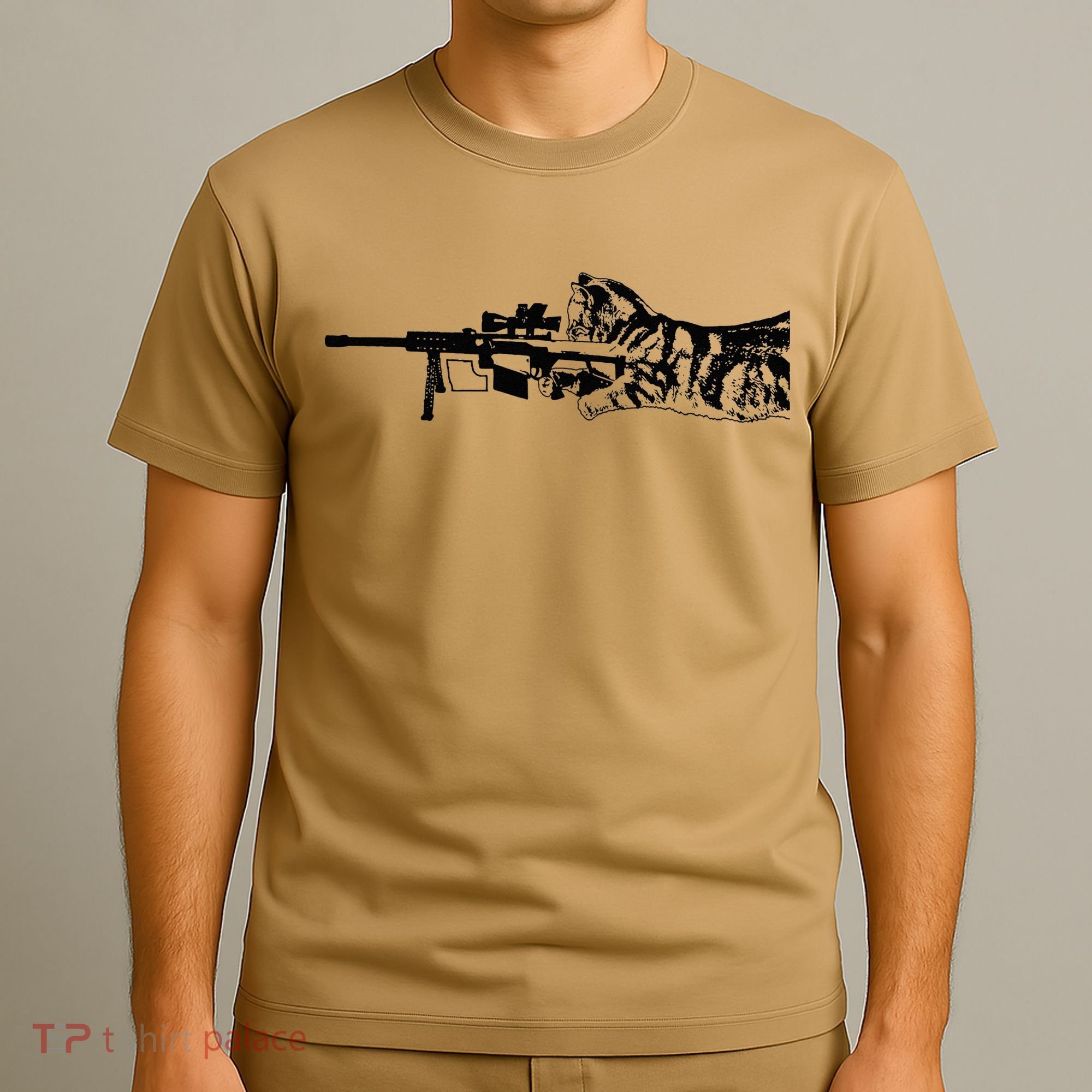 Scout Snipurr Funny Cat Sniper T-Shirt