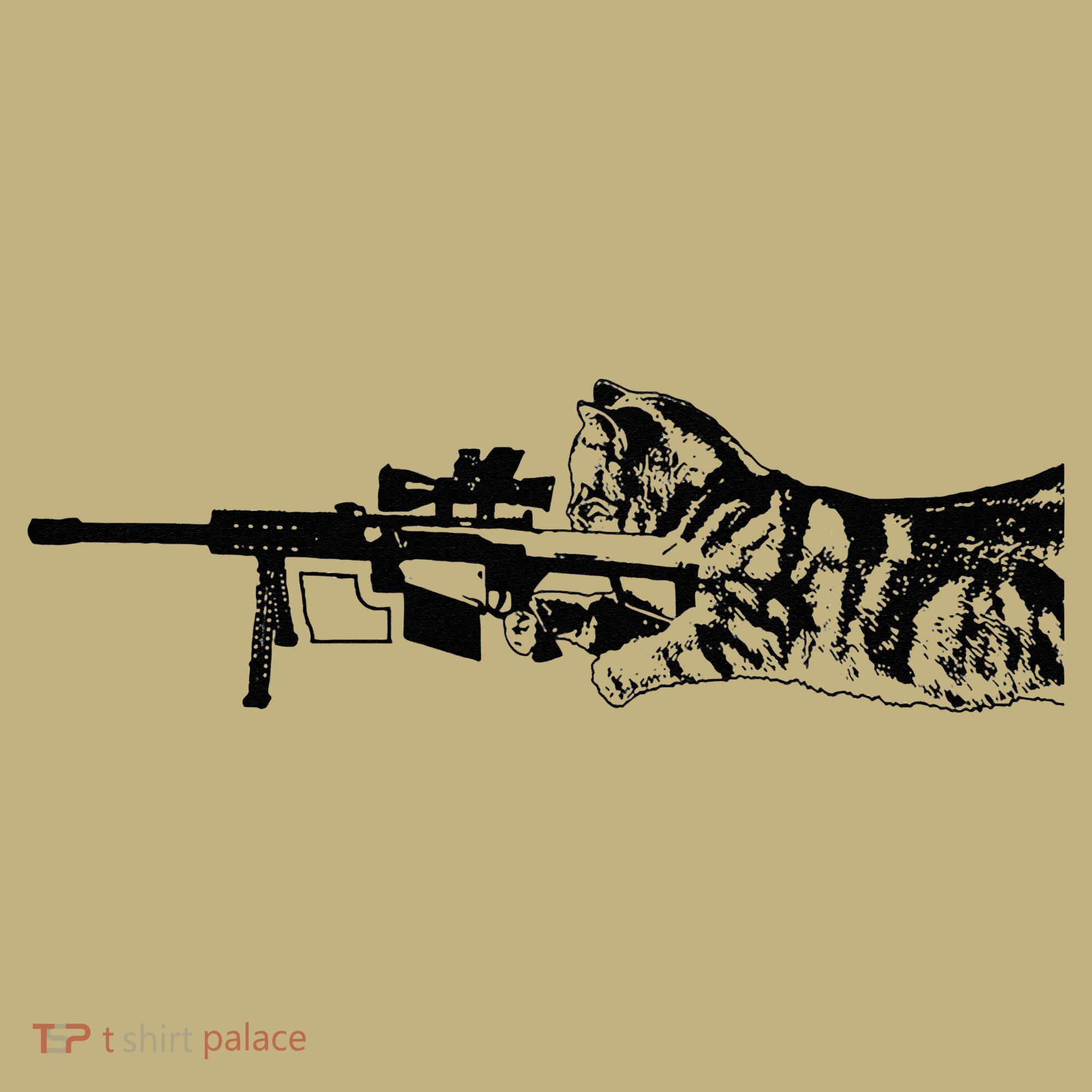 Scout Snipurr Funny Cat Sniper T-Shirt