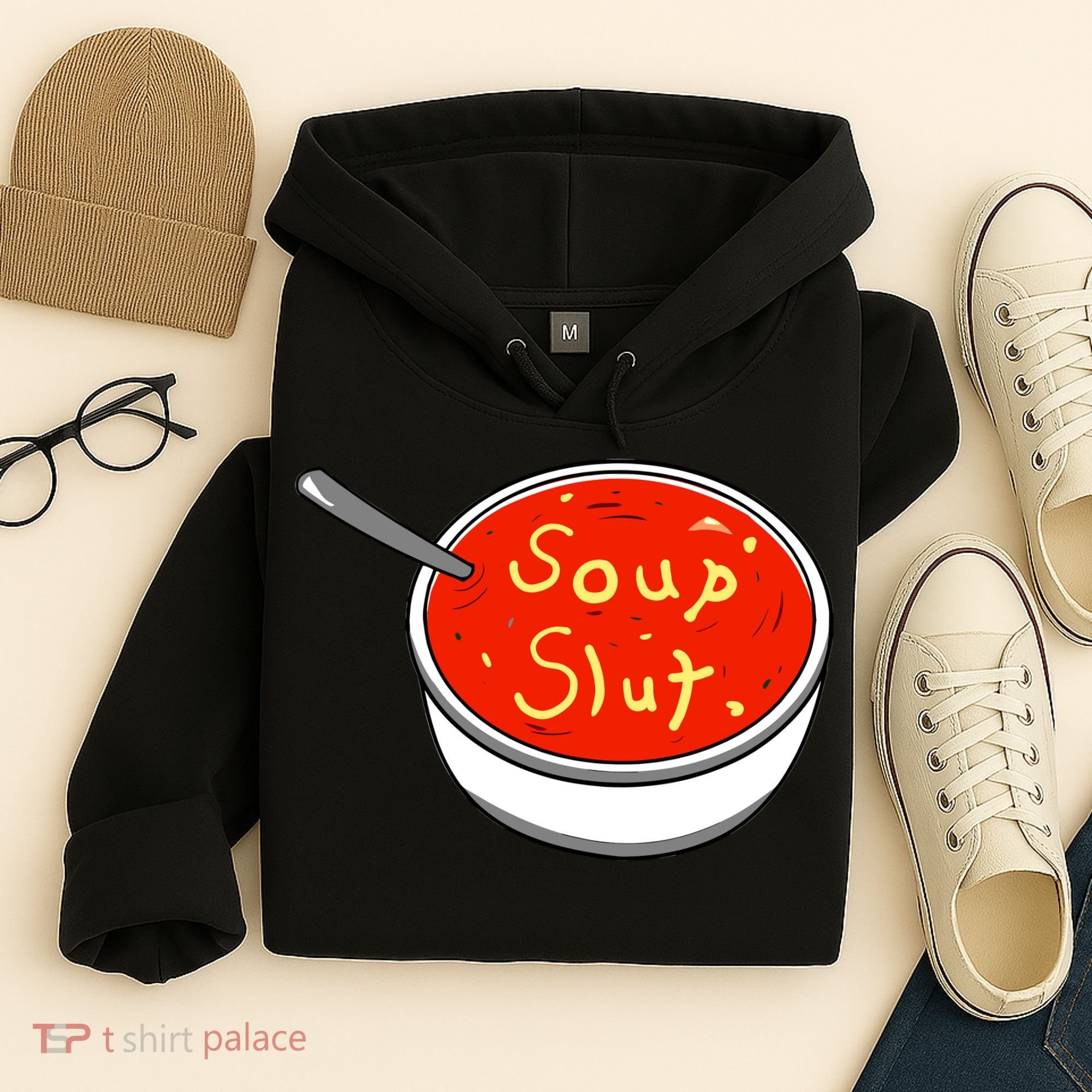 Soup Slut Funny Soup Graphic Saying Hoodie