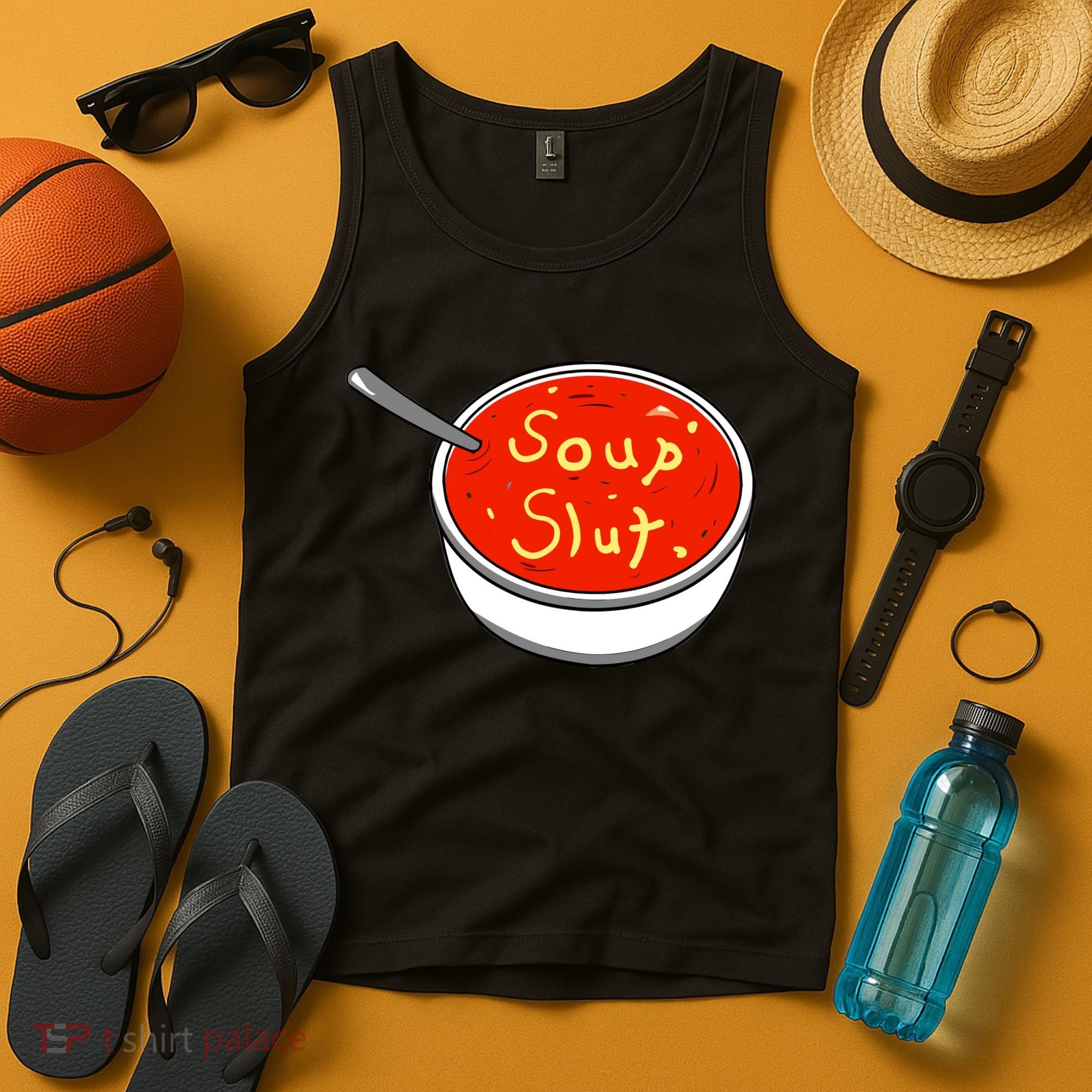Soup Slut Funny Soup Graphic Saying Tank Top