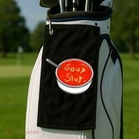 Soup Slut Funny Soup Graphic Saying Golf Towel thumb 2