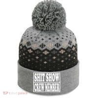 Shit Show Funny Saying Sarcastic The Baniff Cuffed Pom Beanie thumb 0