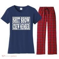 Shit Show Funny Saying Sarcastic Women's Flannel Pajama Set thumb 0