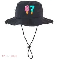 Six Seven Funny 67 Ice Cream Cone Drip Meme Bucket Hat thumb 0
