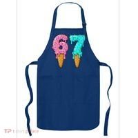 Six Seven Funny 67 Ice Cream Cone Drip Meme Apron thumb 0