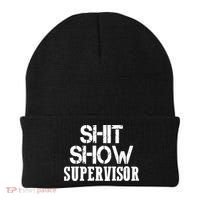 ShitShow Supervisor Funny Tee Beanie thumb 0