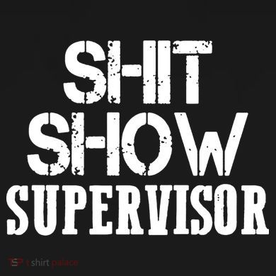 ShitShow Supervisor Funny Tee Flat Bill Trucker Hat