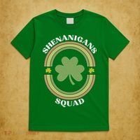 Shenanigans Squad Funny St. Patricks Day Retro Vintage Distressed T-Shirt thumb 5