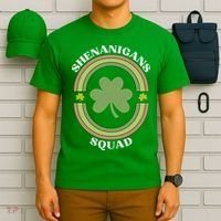 Shenanigans Squad Funny St. Patricks Day Retro Vintage Distressed T-Shirt thumb 6