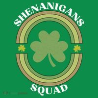 Shenanigans Squad Funny St. Patricks Day Retro Vintage Distressed T-Shirt thumb 7