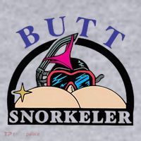 Snorkel Squad Funny Bum Snorkeler 69 Dult Humor Sarcasm Women's Sweatshirt thumb 2