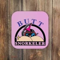 Snorkel Squad Funny Bum Snorkeler 69 Dult Humor Sarcasm Coaster thumb 0