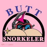 Snorkel Squad Funny Bum Snorkeler 69 Dult Humor Sarcasm Coaster thumb 2