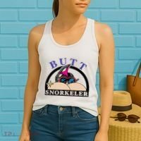Snorkel Squad Funny Bum Snorkeler 69 Dult Humor Sarcasm Women's Tank Top thumb 2