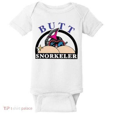 Snorkel Squad Funny Bum Snorkeler 69 Dult Humor Sarcasm Baby Bodysuit