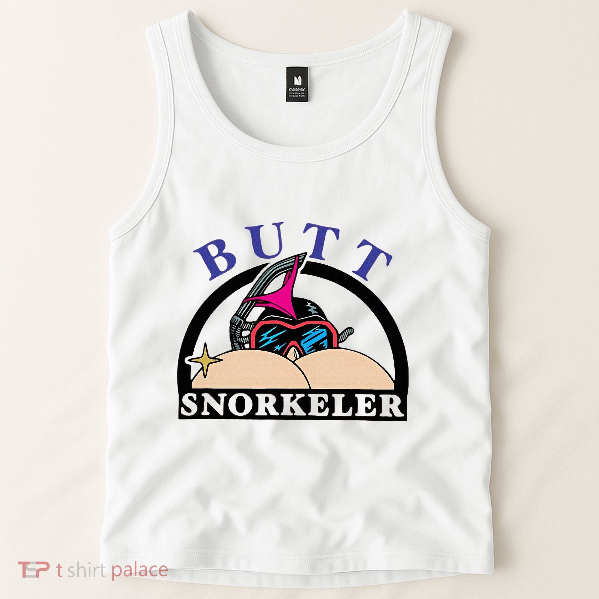Snorkel Squad Funny Bum Snorkeler 69 Dult Humor Sarcasm Tank Top