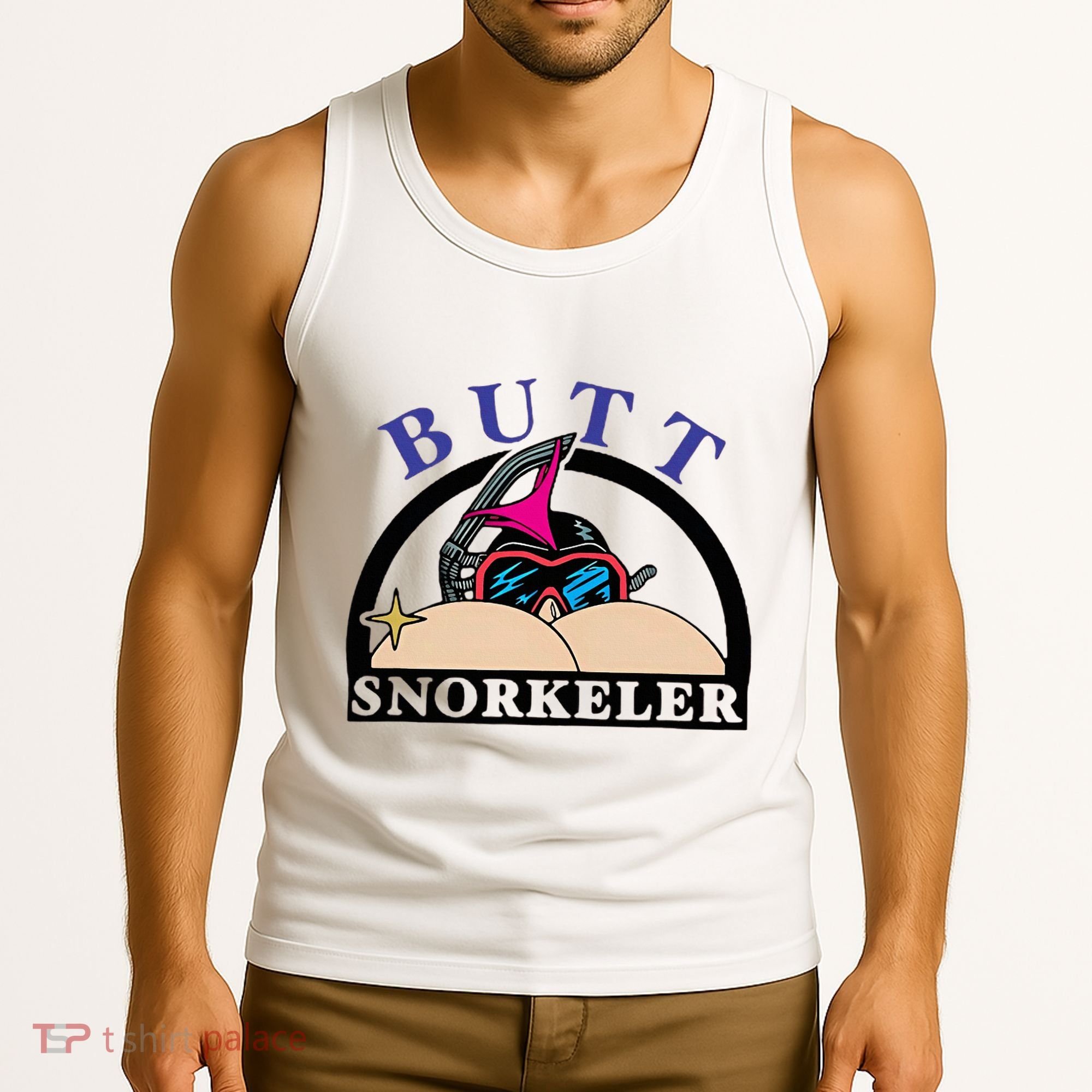 Snorkel Squad Funny Bum Snorkeler 69 Dult Humor Sarcasm Tank Top