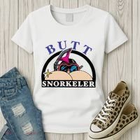 Snorkel Squad Funny Bum Snorkeler 69 Dult Humor Sarcasm Women's T-Shirt thumb 3