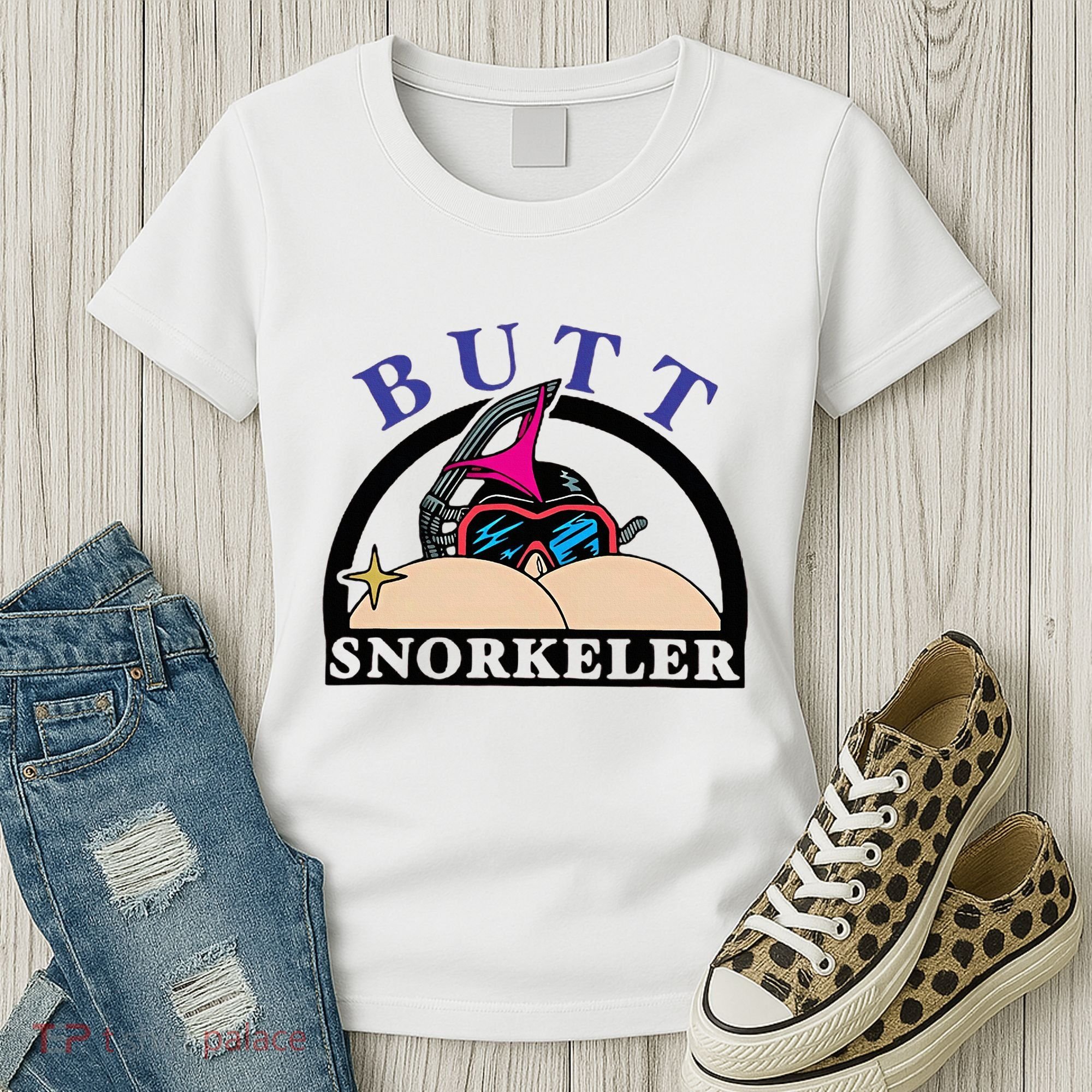 Snorkel Squad Funny Bum Snorkeler 69 Dult Humor Sarcasm Women's T-Shirt
