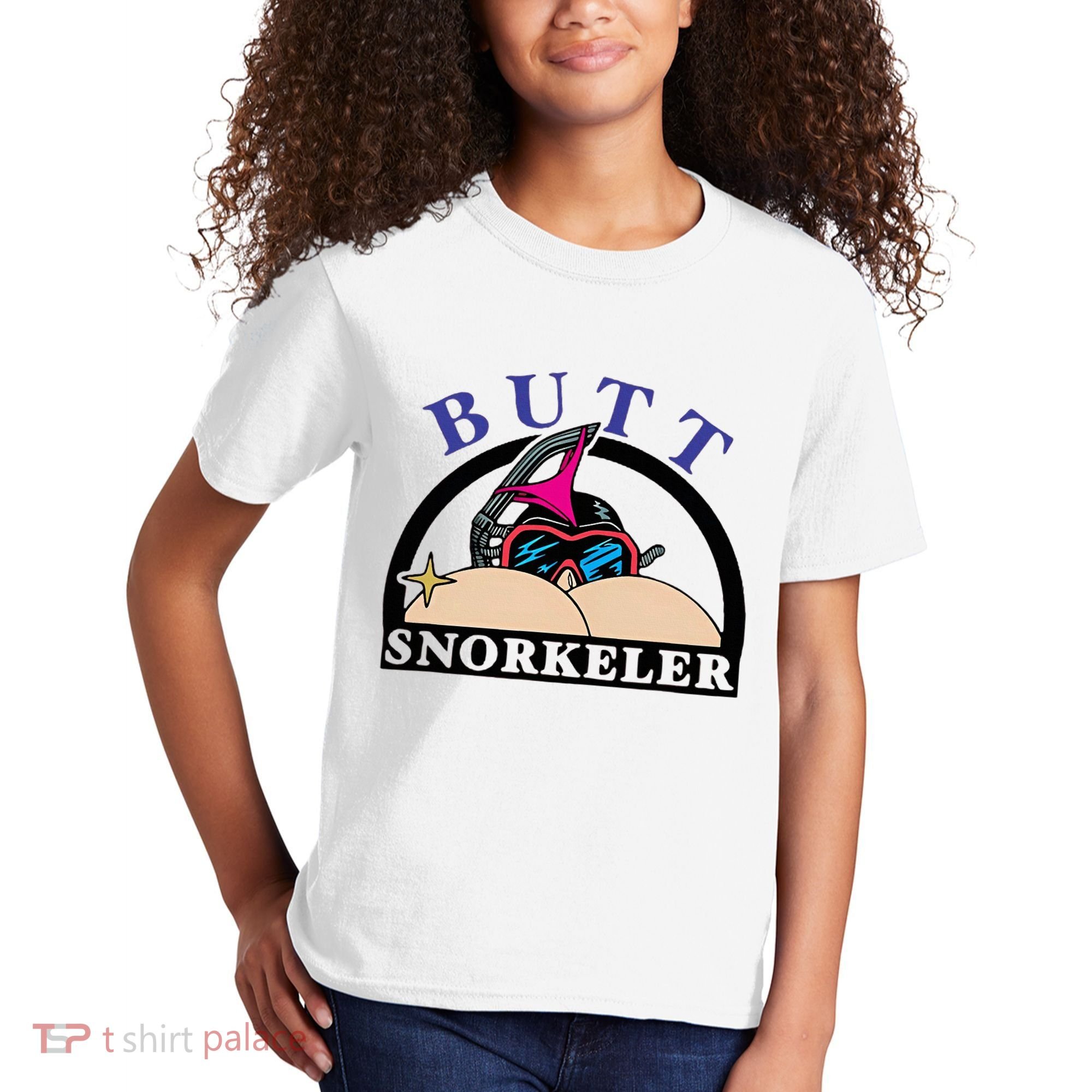 Snorkel Squad Funny Bum Snorkeler 69 Dult Humor Sarcasm Kids T-Shirt